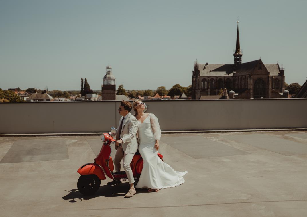 Vespa uitzicht Goes - Lineke