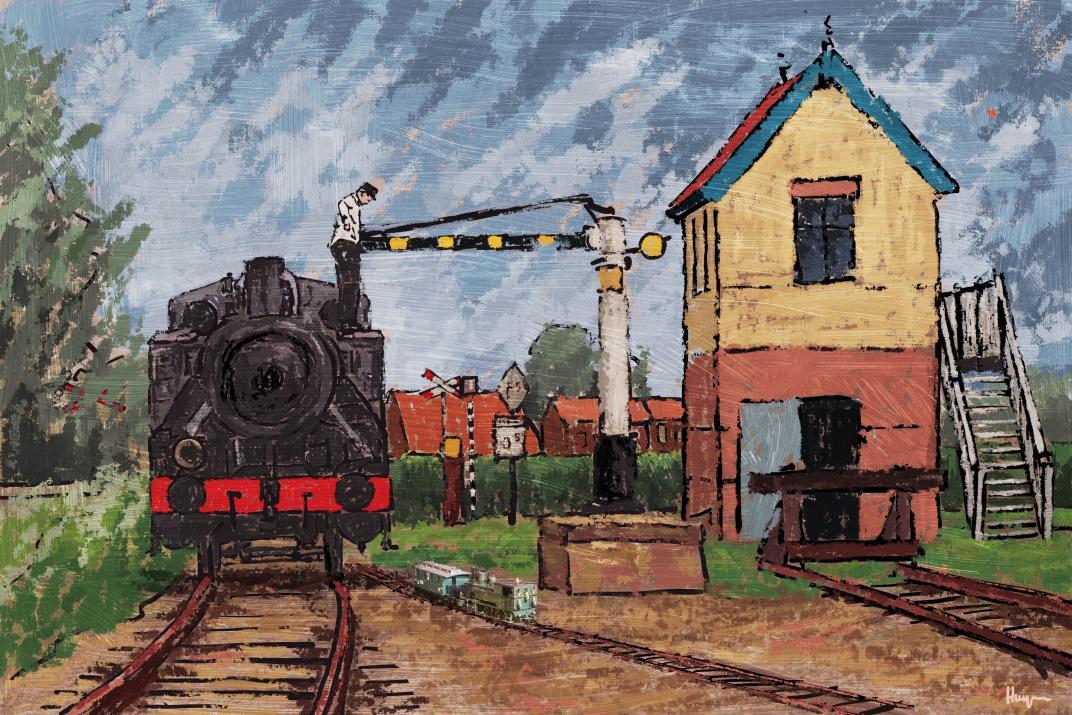 Schilderij van Kees Huijsen
